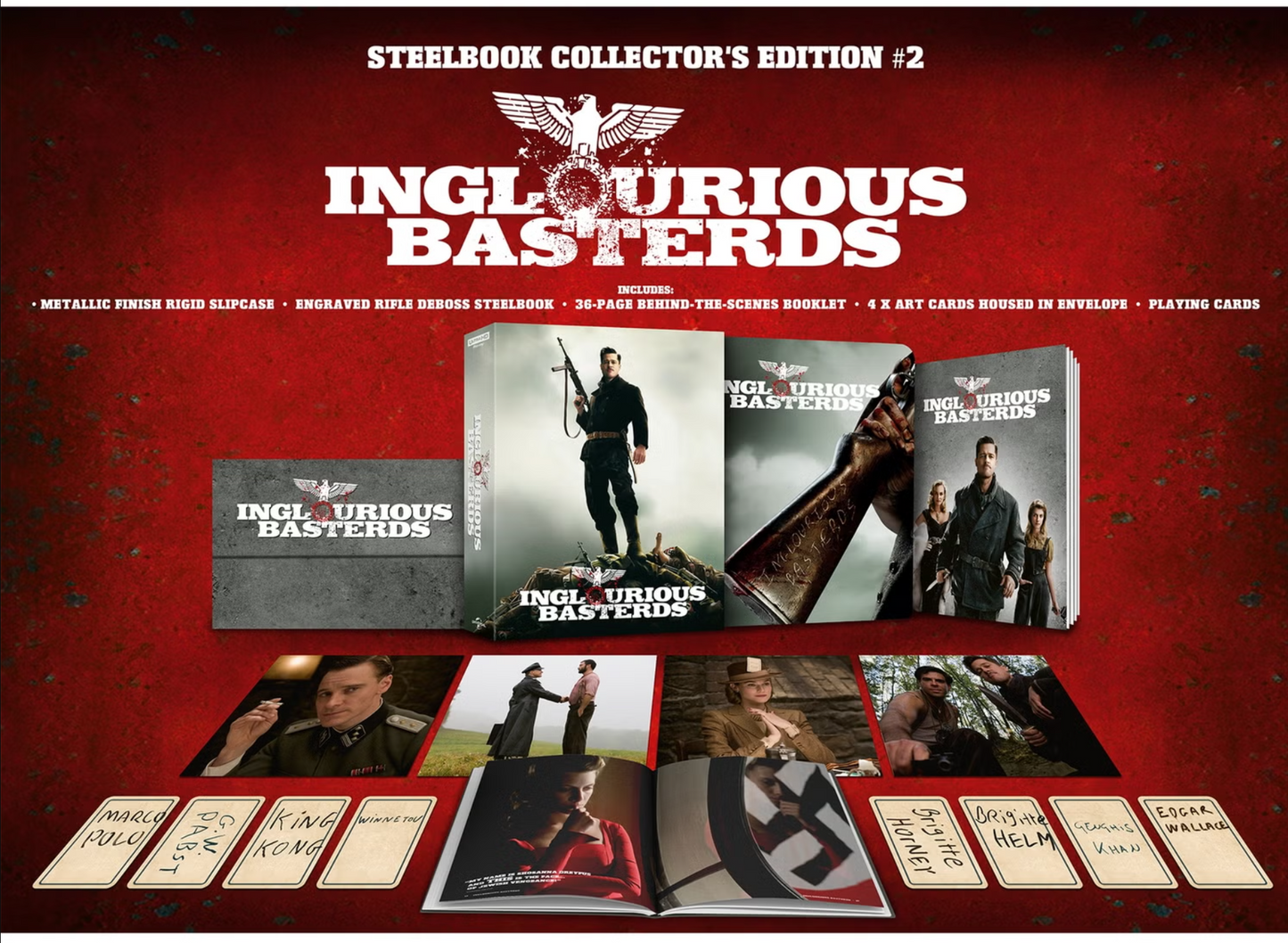 Inglorious Basterds Ultimate Collector's Edition #2 4K UHD + Blu-ray SteelBook (Universal/Region Free)