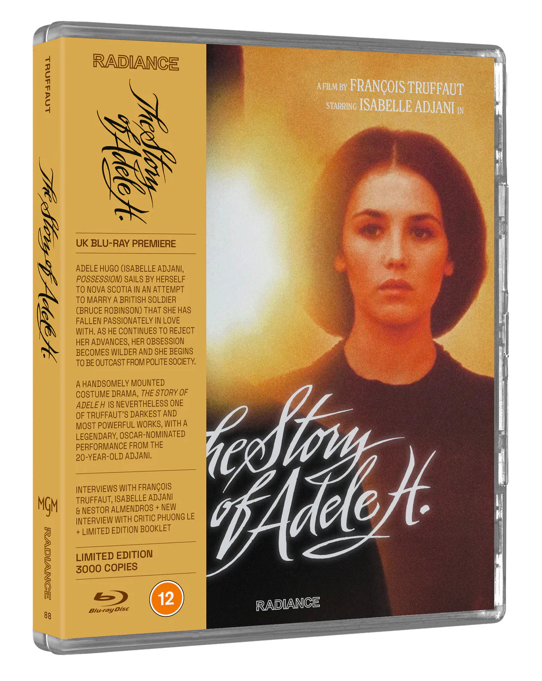 The Story of Adele H. Limited Edition Blu-ray (Radiance Films UK/Region B)