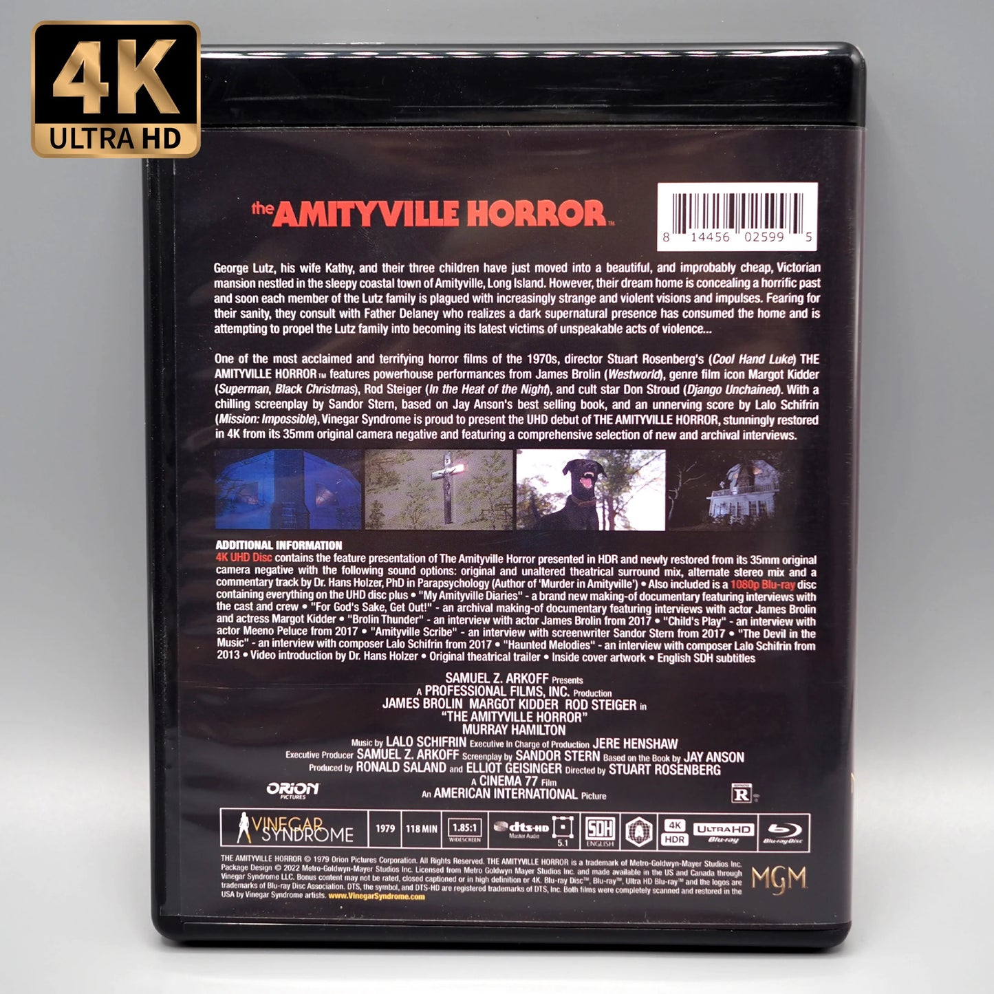 The Amityville Horror 4K UHD + Blu-ray (Vinegar Syndrome)