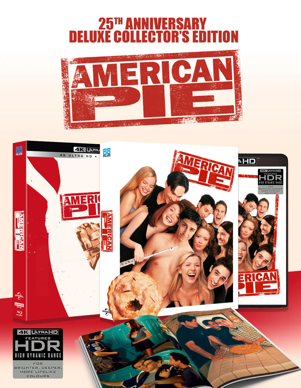 American Pie 4K UHD + Blu-ray with Slipcase + Book + Poster (88 Films UK/Region Free/B)