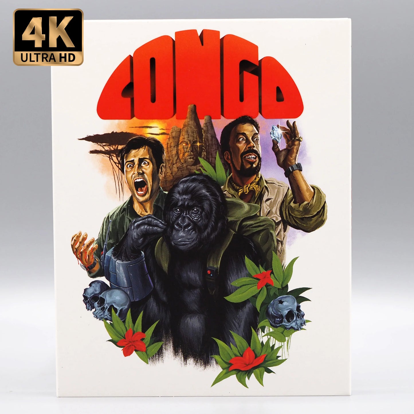 Congo 4K UHD + Blu-ray with Limited Edition deluxe magnet box + slipcover set (Vinegar Syndrome) LIMIT 1 PER CUSTOMER (See product page note)