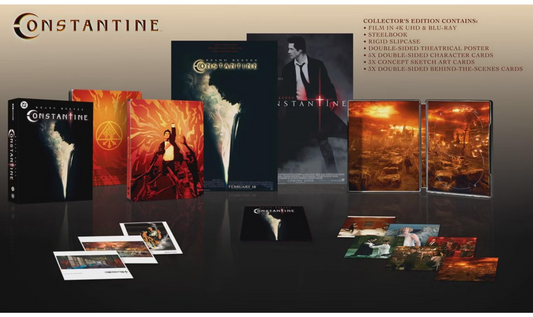 Constantine Limited Edition Steelbook Collectors Edition 4K + Blu-Ray (Warner Bros. UK/Region Free) [Preorder] LIMIT 1 PER CUSTOMER (see product page note)[Preorder]