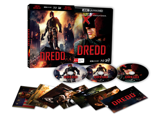 Dredd (2012) – Limited Edition 3D Lenticular Hardcase + Art Cards 4K UHD + Blu-ray (3D/2D) (ViaVision/Region Free)