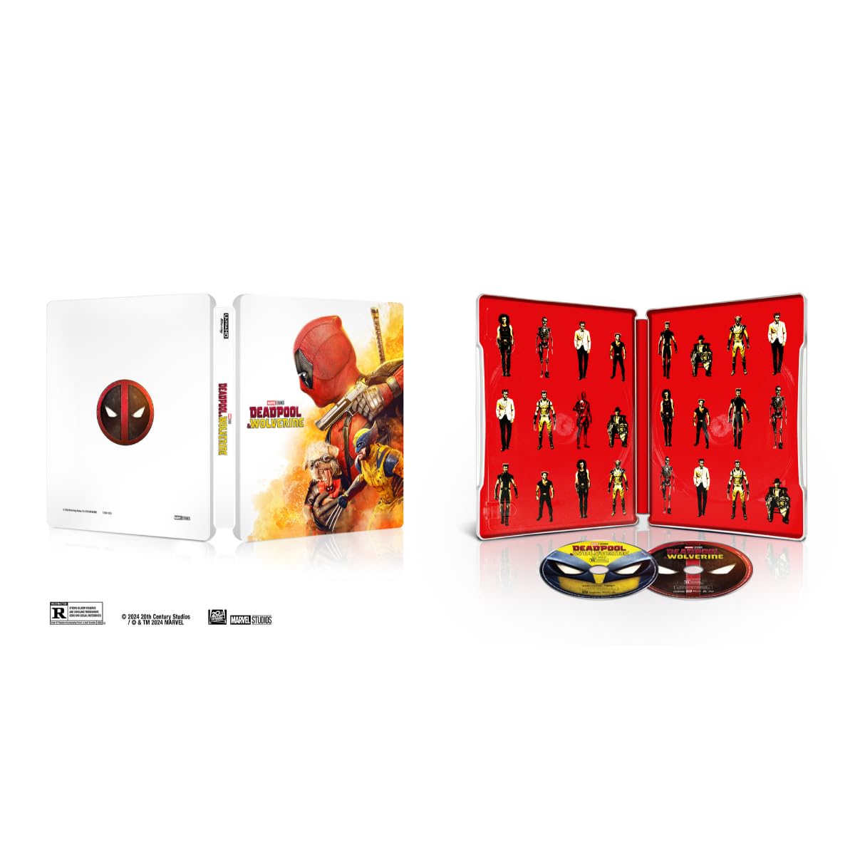 Deadpool And Wolverine 4K UHD + Blu-ray SteelBook with Deadpool Cover (Disney U.S.)