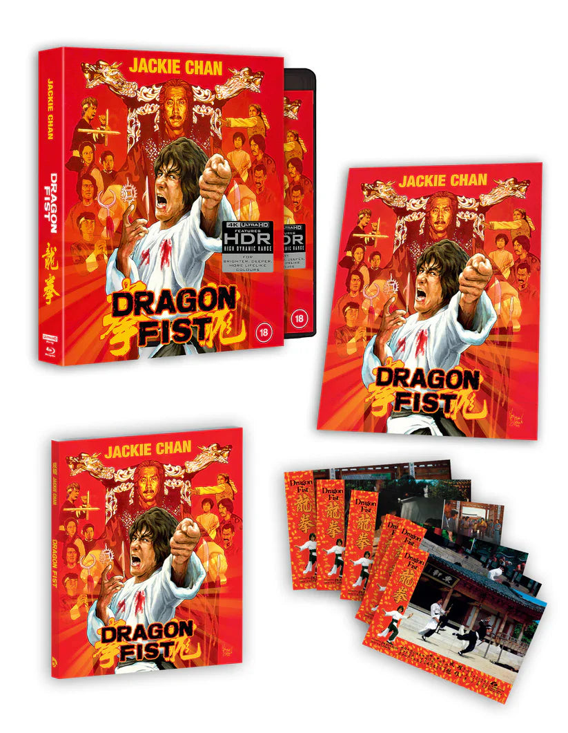 Dragon Fist Limited Deluxe Edition 4K Ultra HD + Blu-Ray with Rigid Slipcase + Book + Poster + Cards (88 Films UK/Region Free/B)