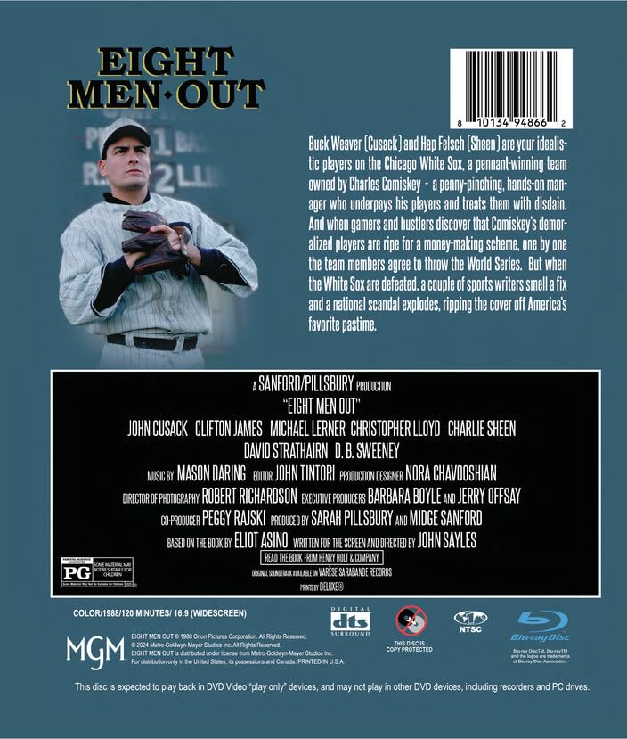 Eight Men Out Blu-ray (MGM U.S.)