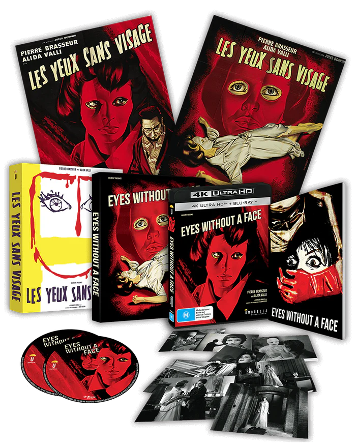 Eyes Without A Face aka Les Yeux Sans Visage (1960) 4K & Blu-ray Collector's Edition (Umbrella/Region Free)