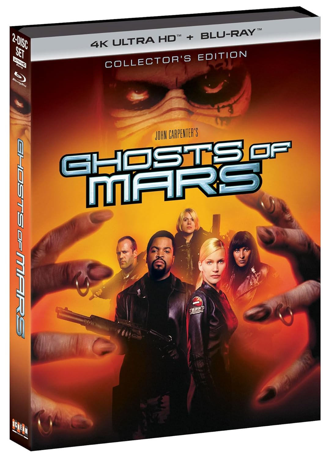 Ghosts of Mars 4K UHD + Blu-ray Collector's Edition with Slipcover (Scream Factory)