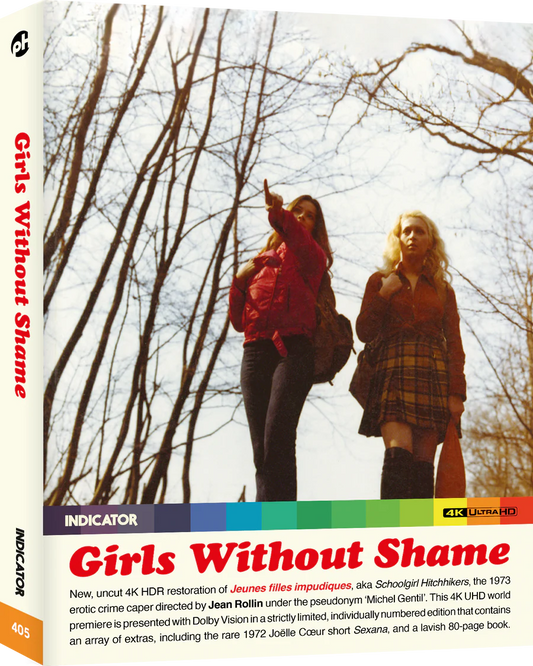 Girls Without Shame (AKA Schoolgirl Hitchikers) Limited Edition 4K UHD with Slipcase + Booklet (Powerhouse Films U.S.) [Preorder]