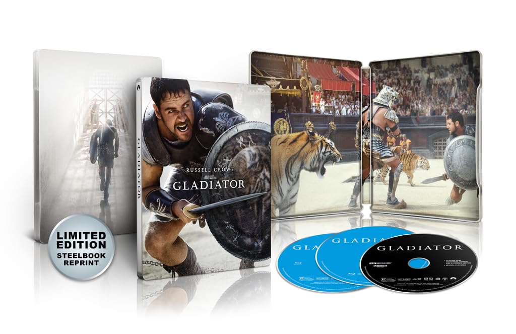 Gladiator 4K UHD + Blu-ray Limited Edition SteelBook (Paramount)