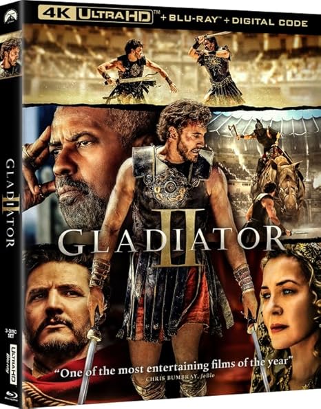 Gladiator II 4K UHD + Blu-ray with Slipcover (Paramount U.S.) LIMIT 1 PER CUSTOMER (See product page note)