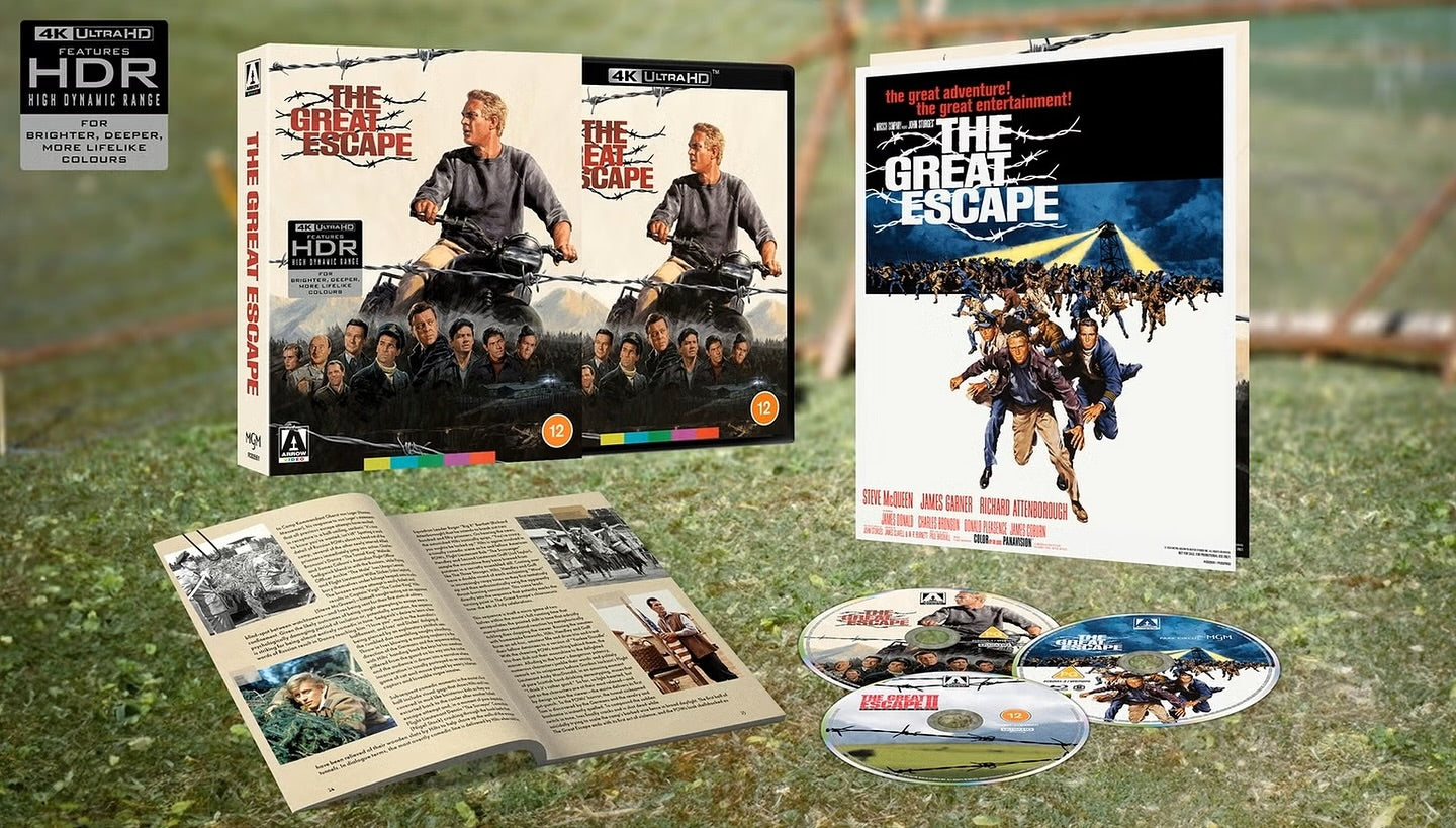 The Great Escape 4K UHD + Blu-ray Limited Edition with Slipcover (Arrow Video UK/Region Free/B)