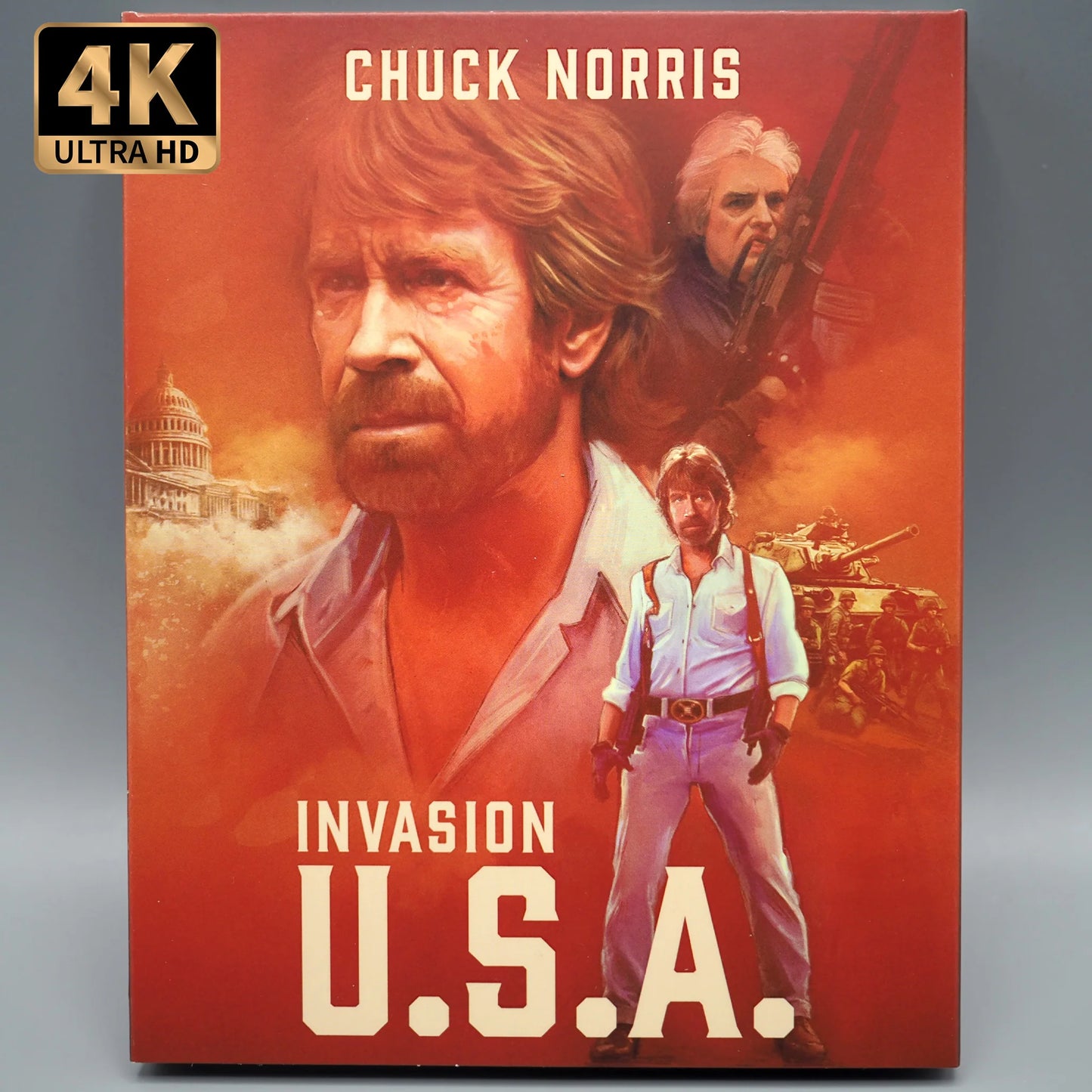 Invasion U.S.A. 4K UHD + Blu-ray with Limited Edition Slipcover (Vinegar Syndrome)