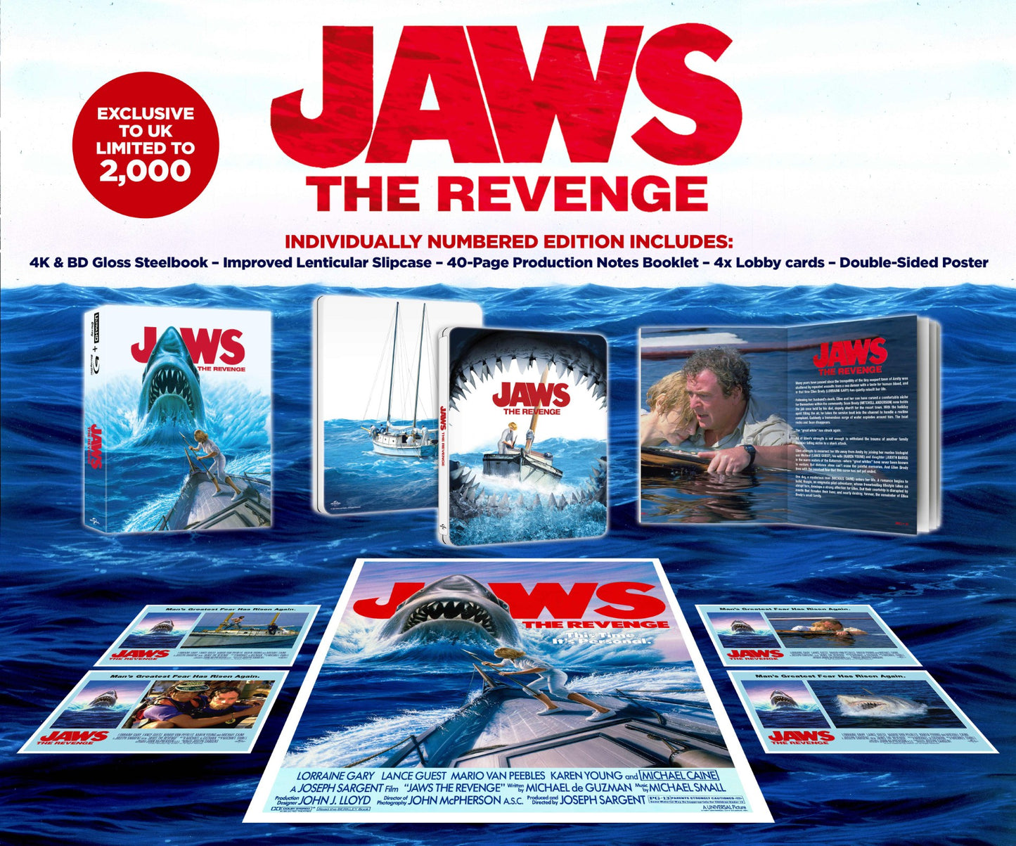 Jaws 4 - The Revenge Limited Ultimate Collectors Edition 4K Ultra HD + Blu-Ray [UK Exlcusive/Region Free/B)