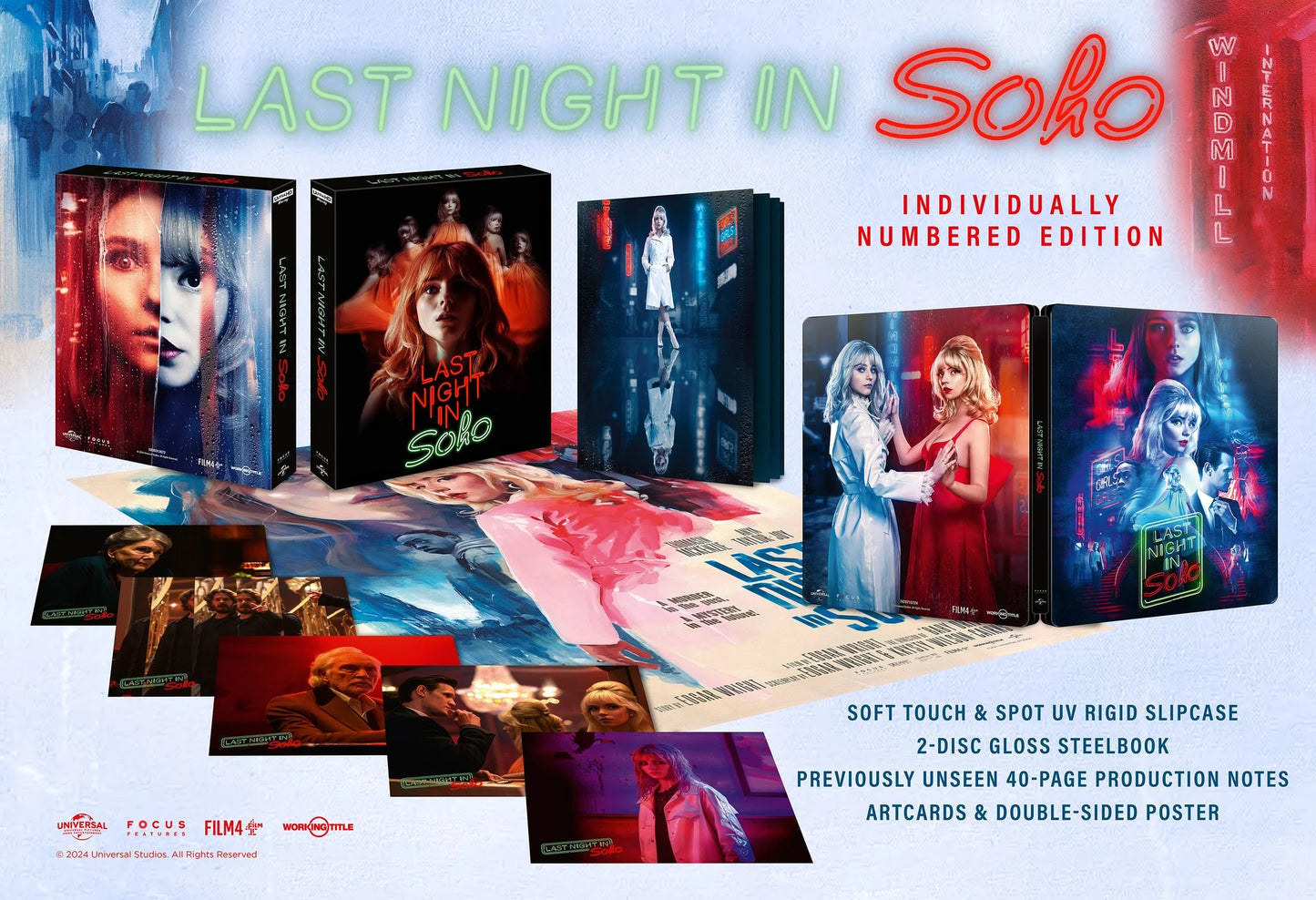 Last Night In Soho Limited Collectors Edition 4K Ultra HD + Blu-Ray SteelBook (Universal) [Preorder] LIMIT 1 PER CUSTOMER (See product page note)