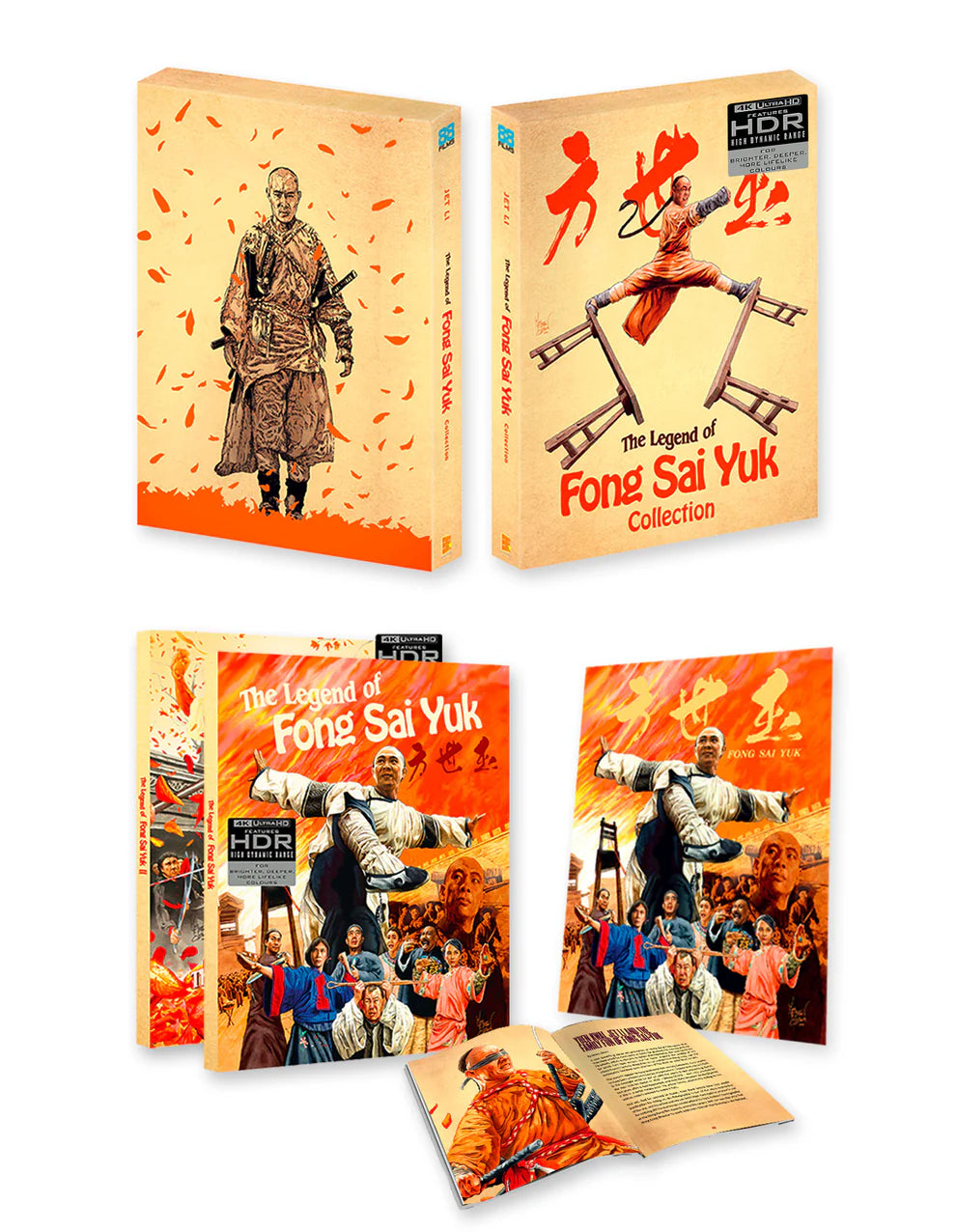 The Legend Of Fong Sai Yuk / The Legend Of Fong Sai Yuk 2 Deluxe Limited Edition 4K Ultra HD with Slipcase + Book + Poster (88 Films/Region Free)