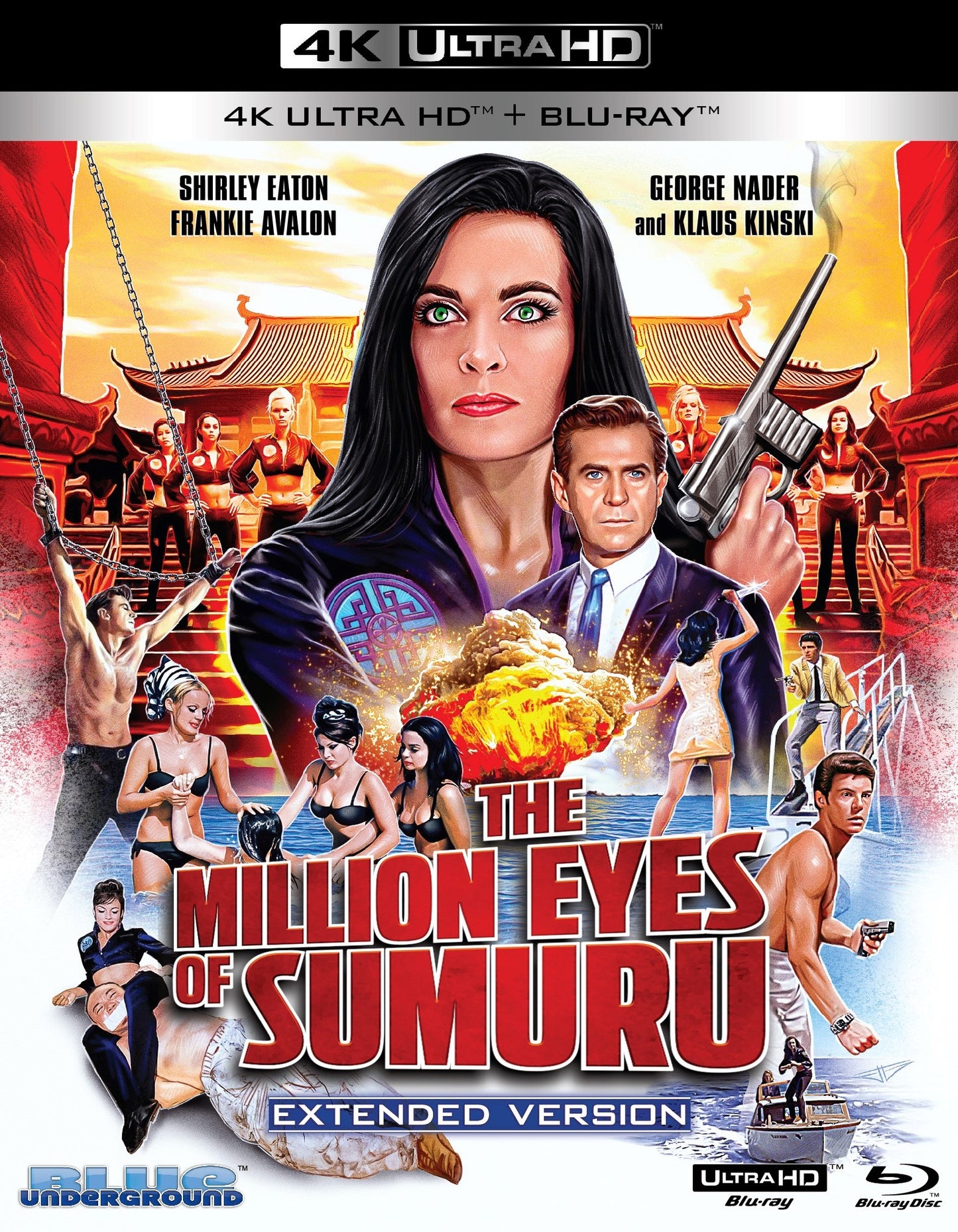 The Million Eyes of Sumuru (Extended Version) 4K UHD + Blu-ray with Slipcover (Blue Underground)