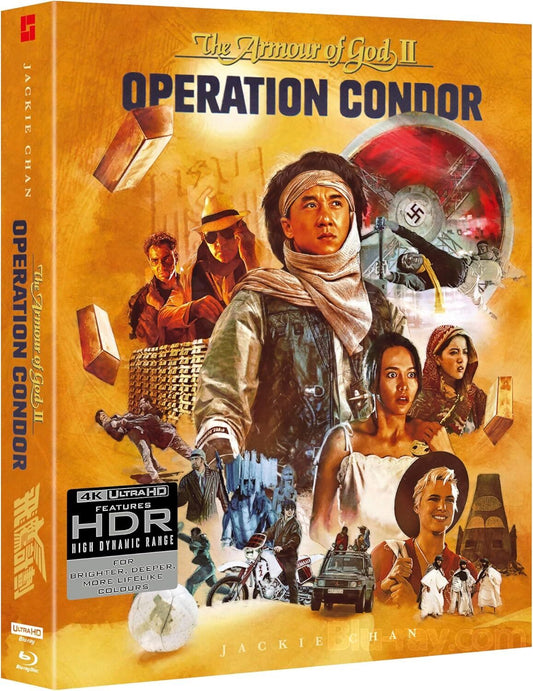 Armour Of God II - Operation Condor Limited Deluxe Collectors Edition 4K Ultra HD + Blu-Ray with Slipcase (88 FIlms UK/Region Free/B) [Preorder]