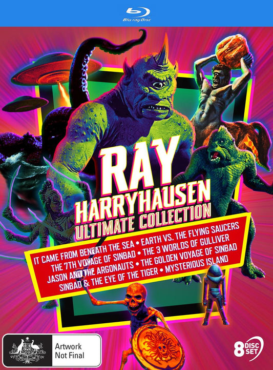 Ray Harryhausen Ultimate Collection (8 Films) Blu-ray with Slipcase (ViaVision/Region Free)