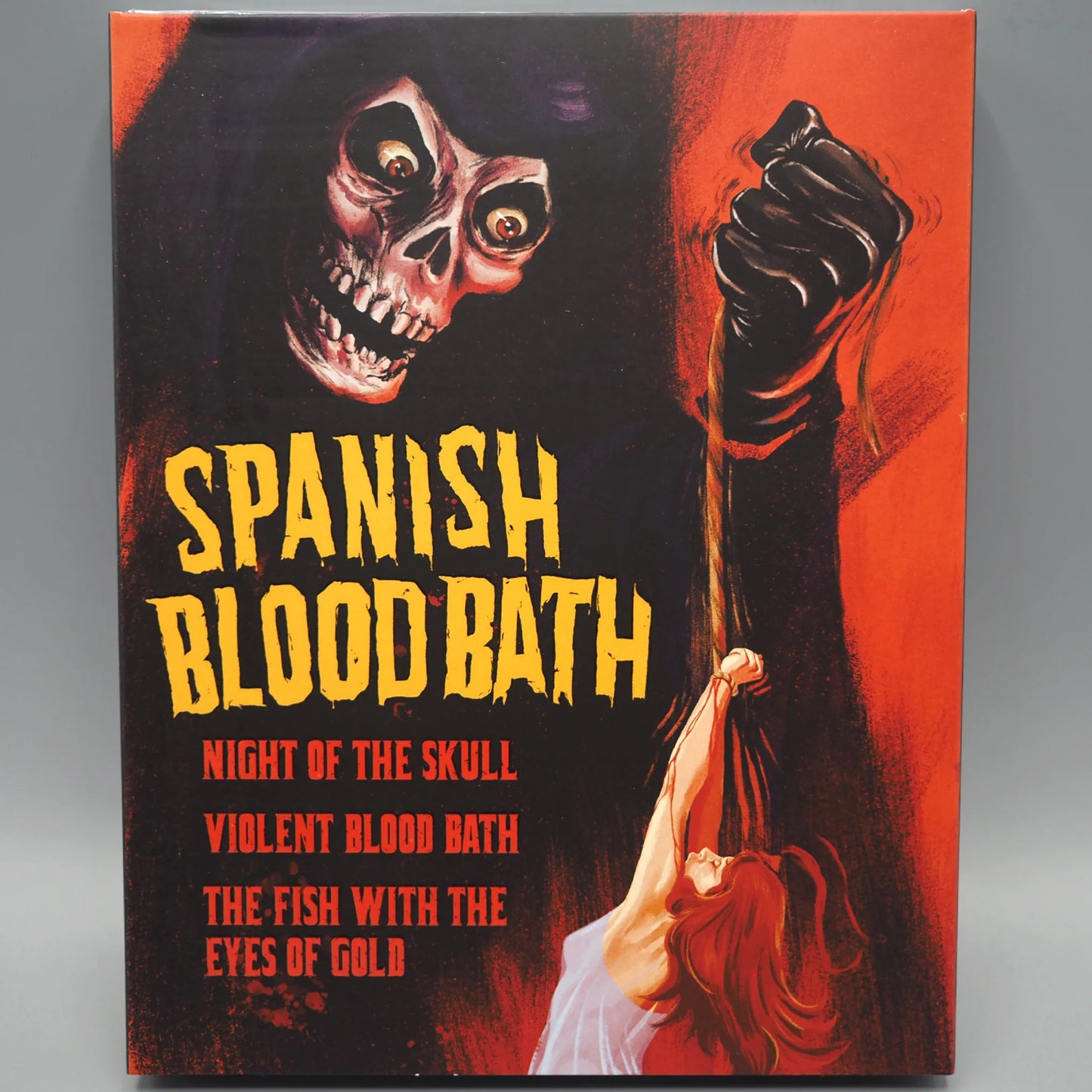 Spanish Blood Bath: Night of the Skull / Violent Blood Bath / The Fish with the Eyes of Gold Blu-ray with Limited Edition Slipcover (Vinegar Syndrome)