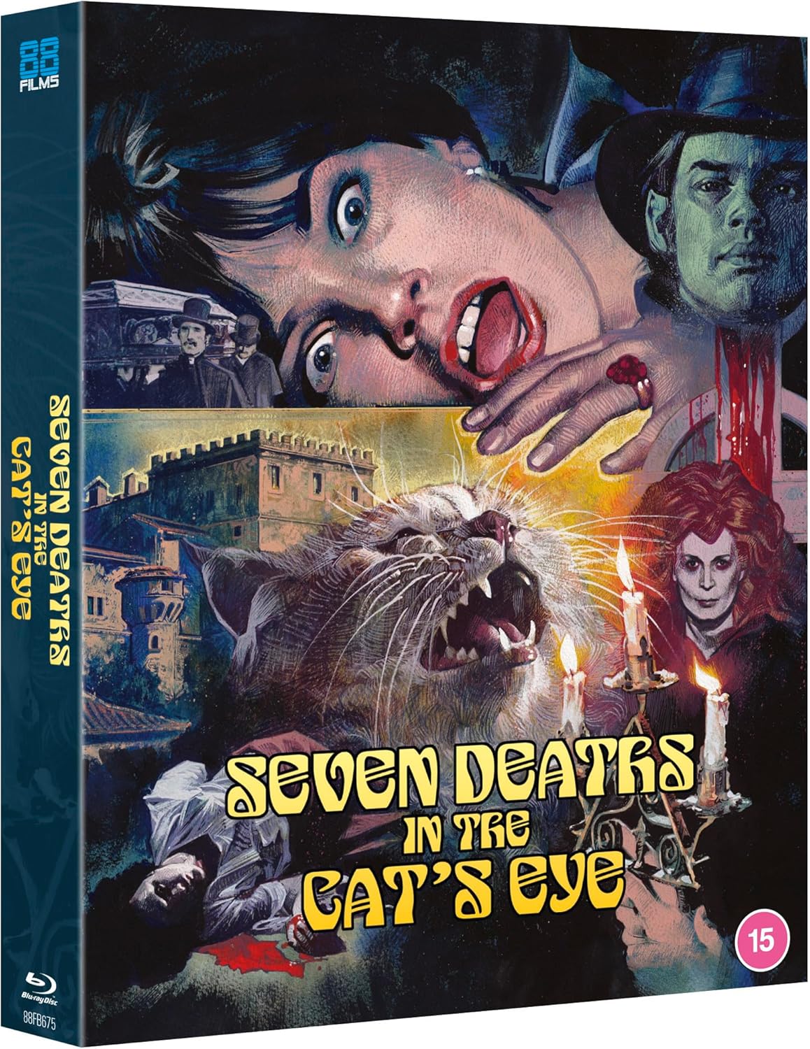 Seven Deaths In The Cats Eye Limited Deluxe Collector's Edition Blu-Ray with Slipcover (88 Films UK/Region B) [Preorder]