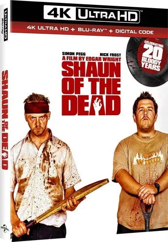 Shaun of the Dead 20th Anniversary Edition 4K UHD + Blu-ray with Slipcover (Universal U.S.)