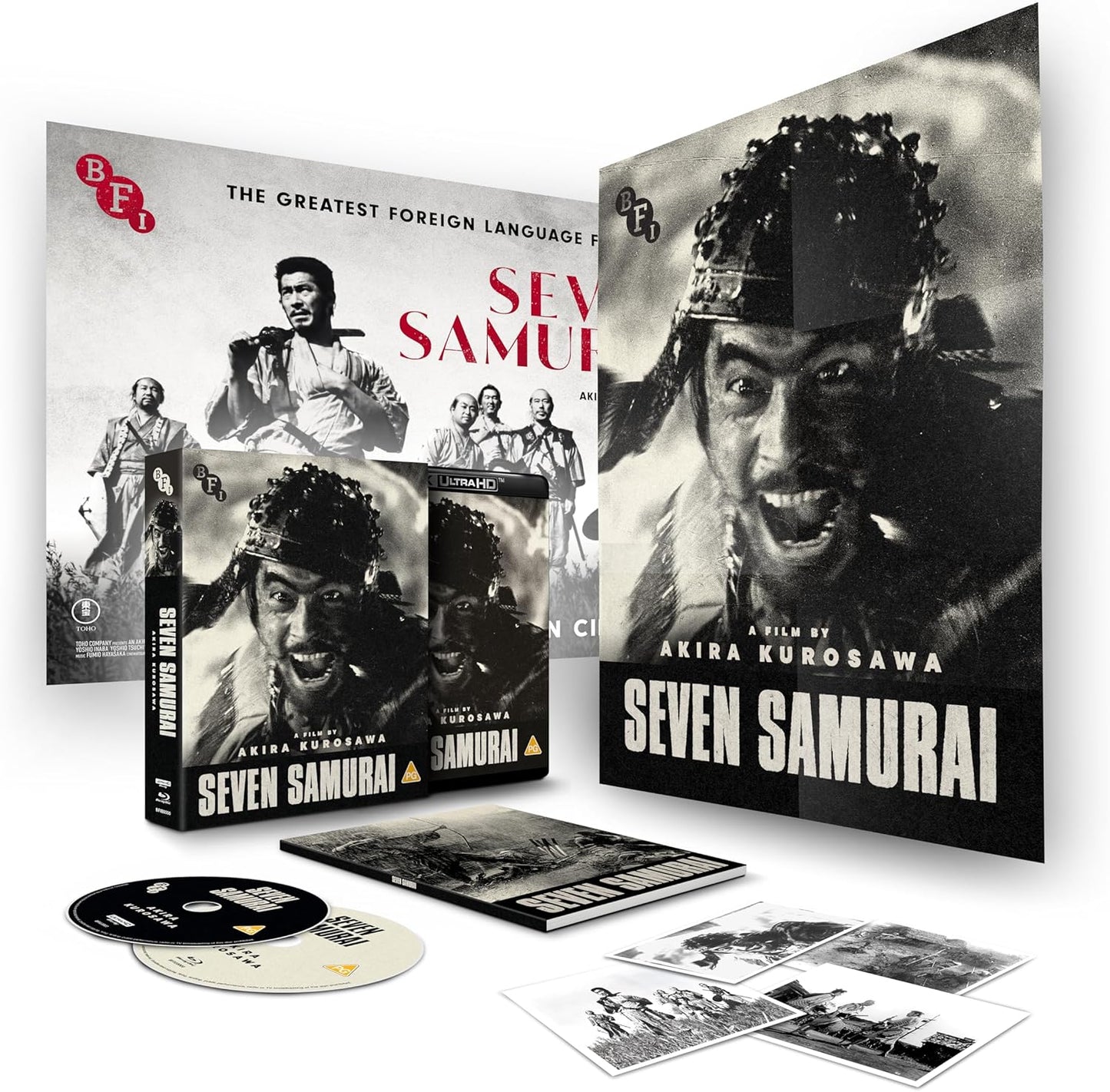 Seven Samurai 4K UHD Limited Edition with Slip (BFI Films/Region Free/B)