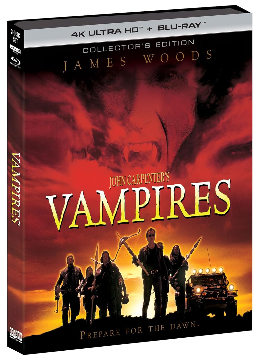 John Carpenter's Vampires 4K UHD + Blu-ray Collector's Edition with Slipcover (Scream Factory)