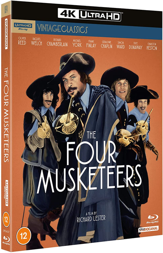 The Four Musketeers 4K UHD + BD with Slipcover (StudioCanal/Region Free/B)