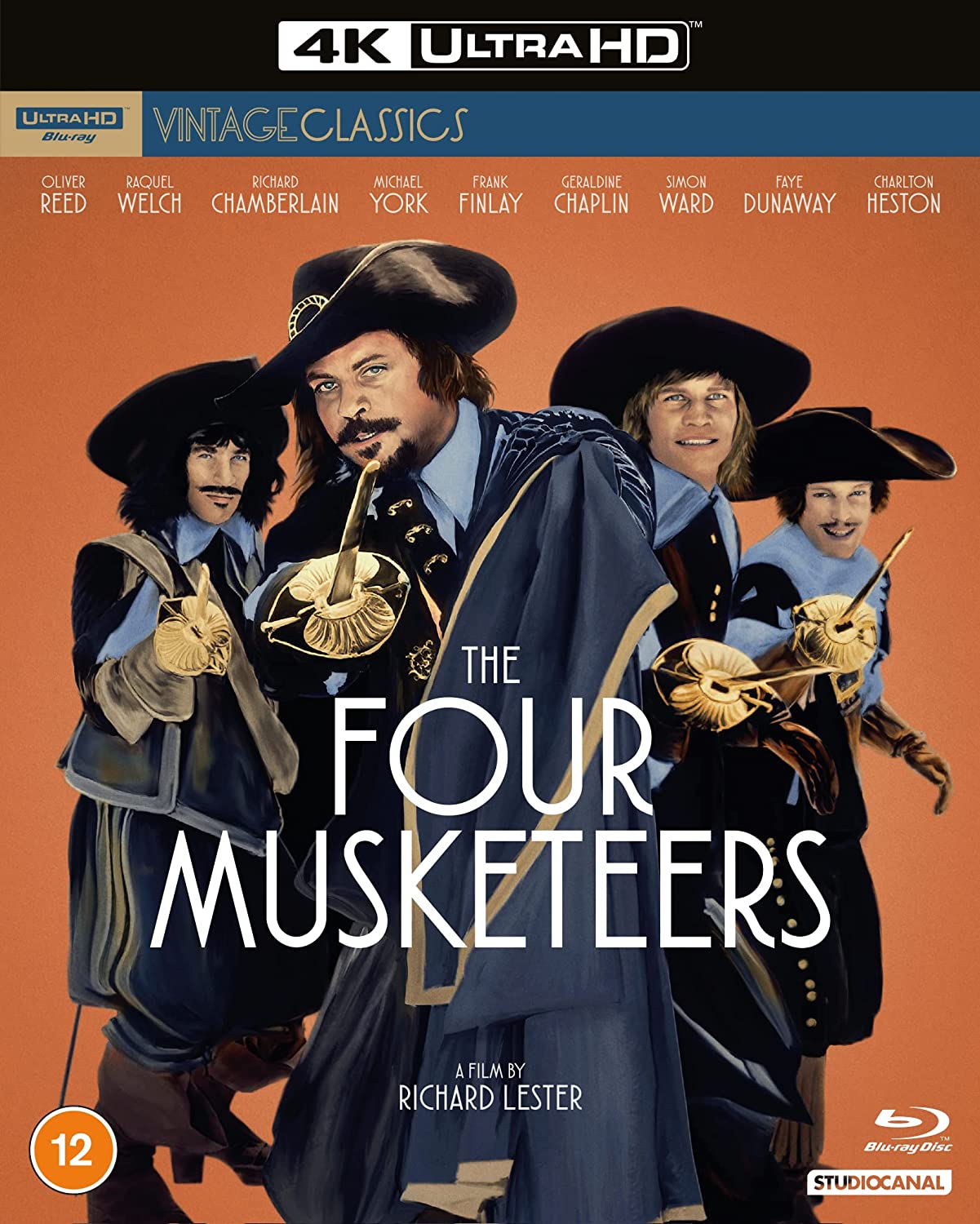 The Four Musketeers 4K UHD + BD with Slipcover (StudioCanal/Region Free/B)