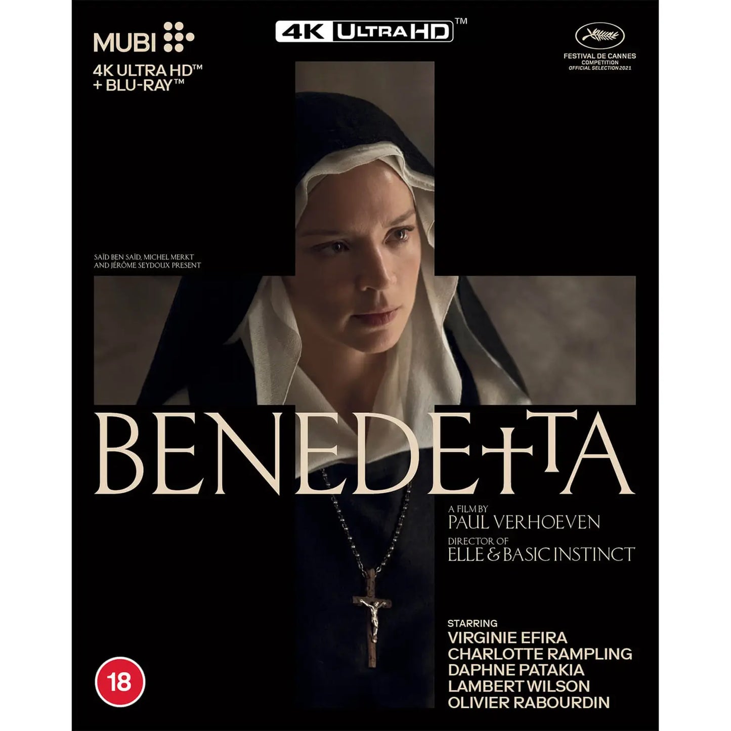 Benedetta 4K UHD + Blu-ray  (Mubi/Region Free/B) [UK Import]